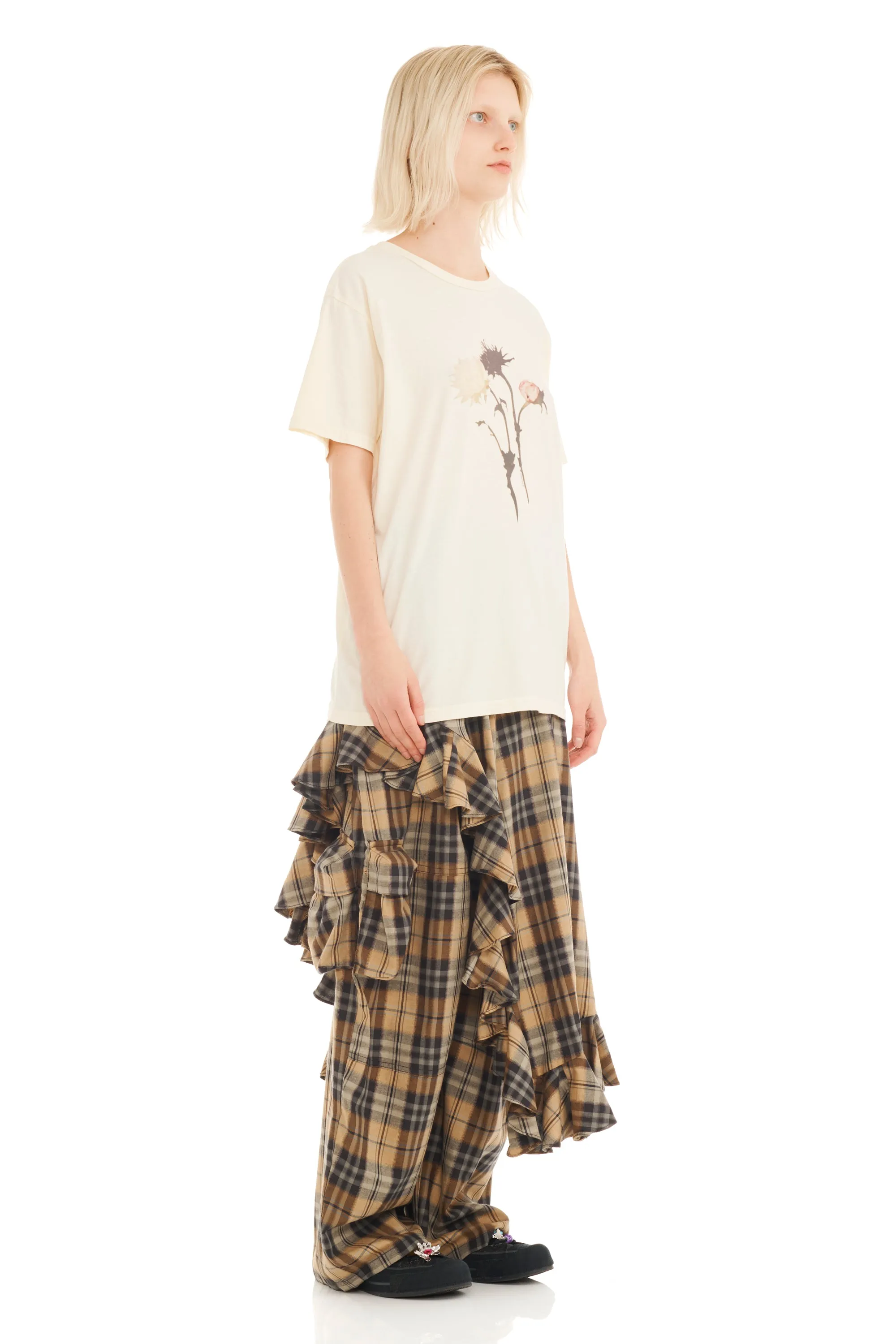 CREAM GOTH FLOWER DRIP GRAPHIC TEE sold by Collina Strada product image thumbnail 2