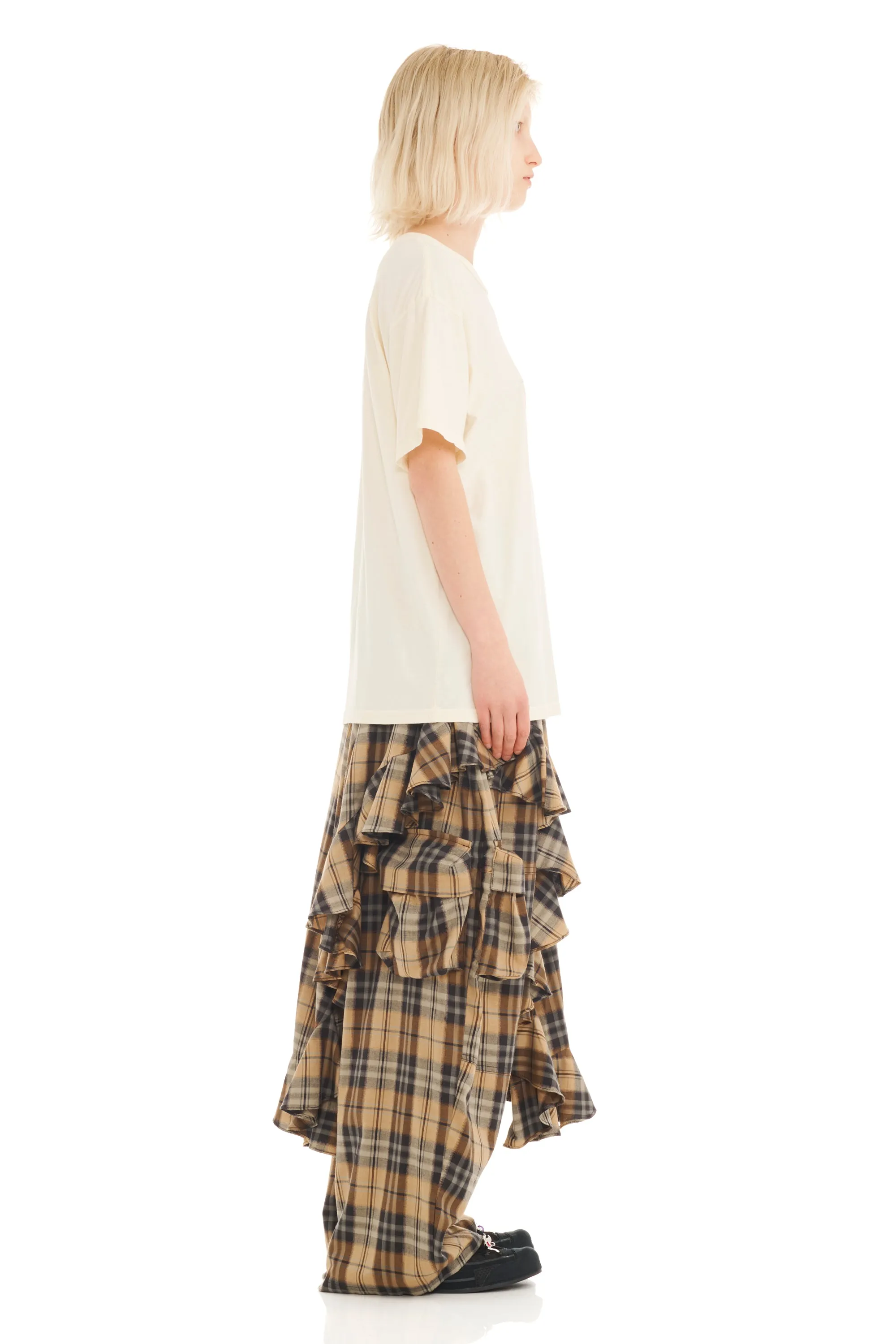 CREAM GOTH FLOWER DRIP GRAPHIC TEE sold by Collina Strada product image thumbnail 3