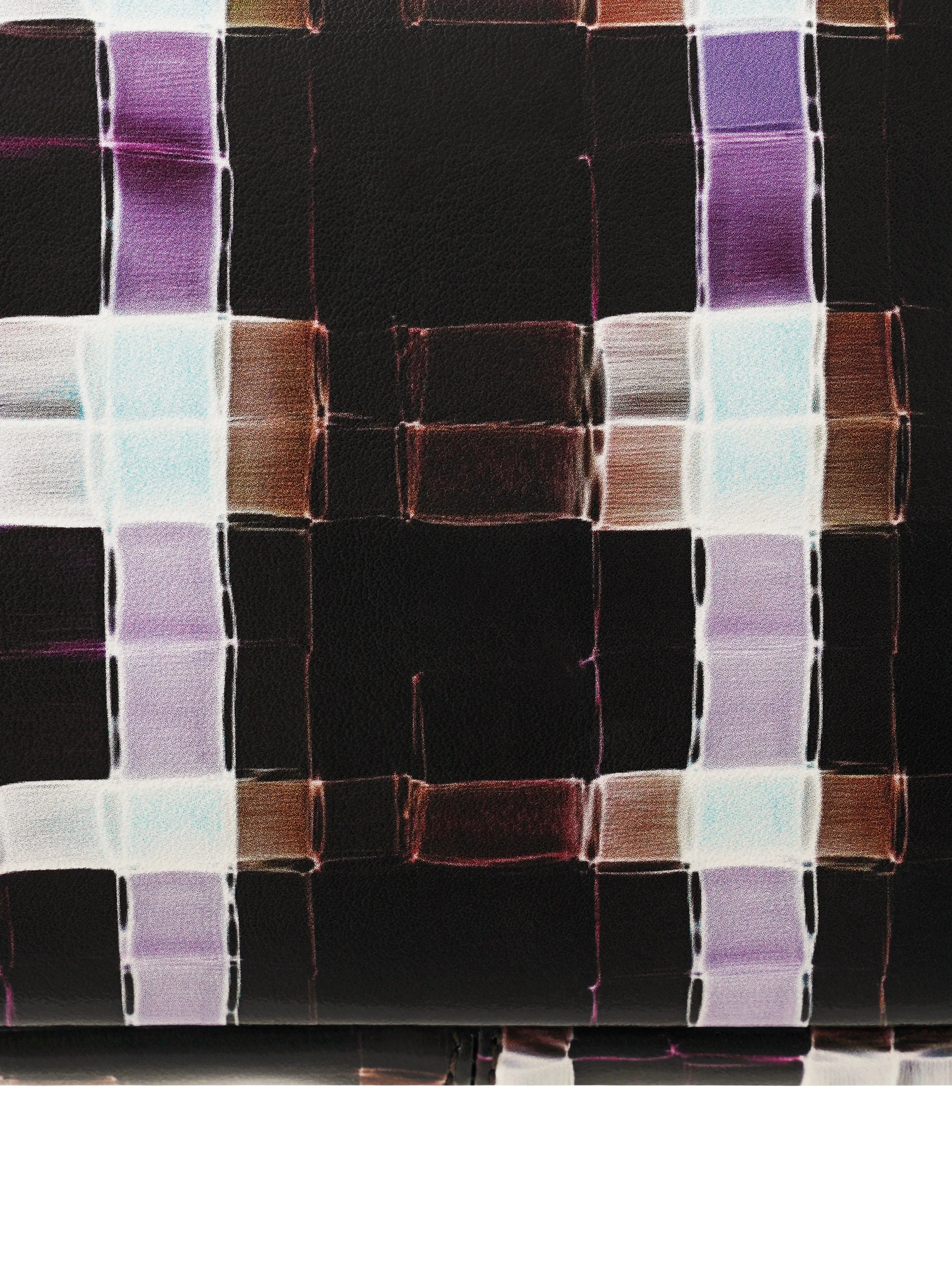 CHOCOLATE PAINTED PLAID BAGUETTE BAG sold by Collina Strada product image thumbnail 5