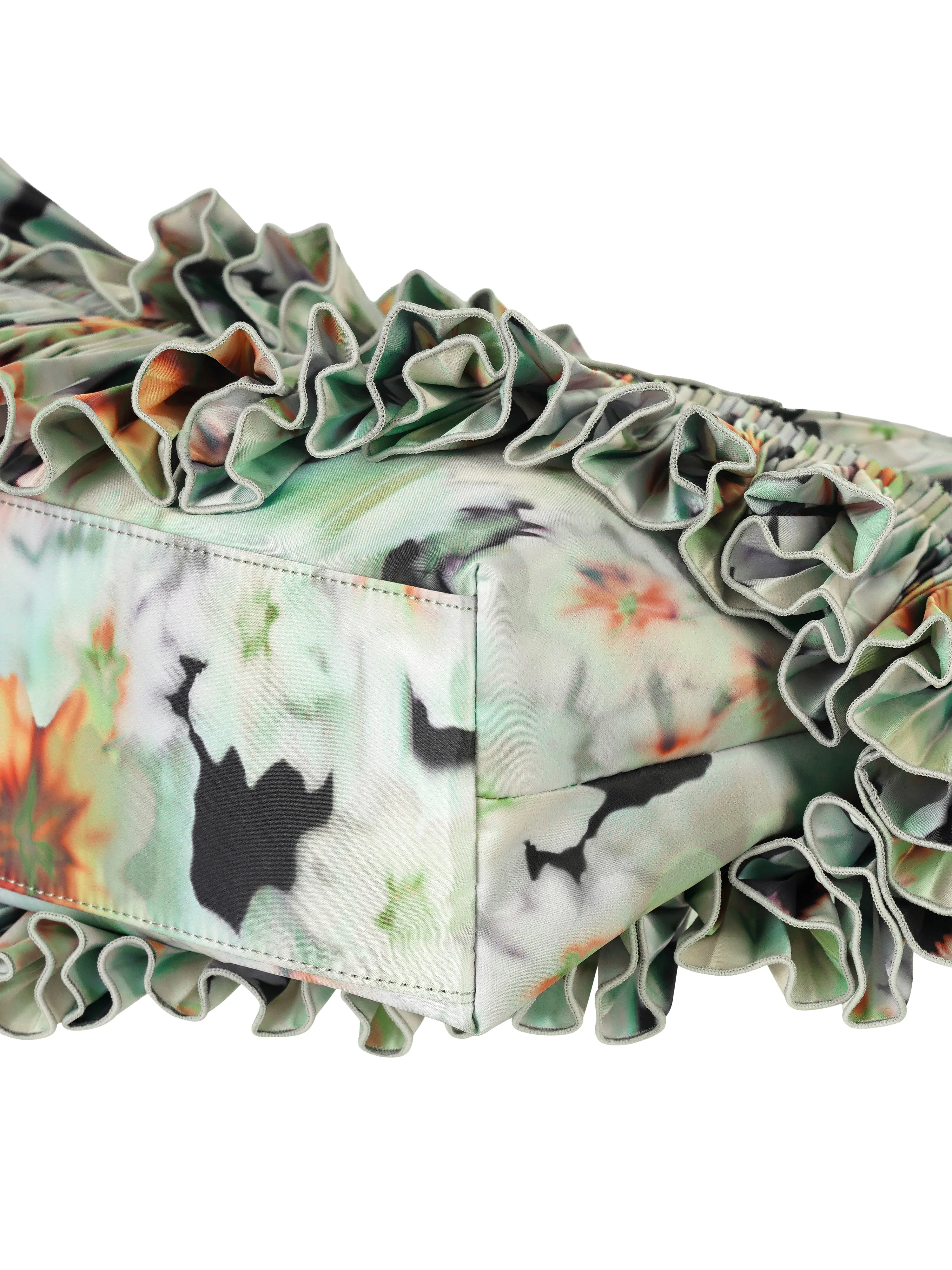 ORANGE BLUR FLORAL CLOUD RINGO BAG sold by Collina Strada product image thumbnail 5