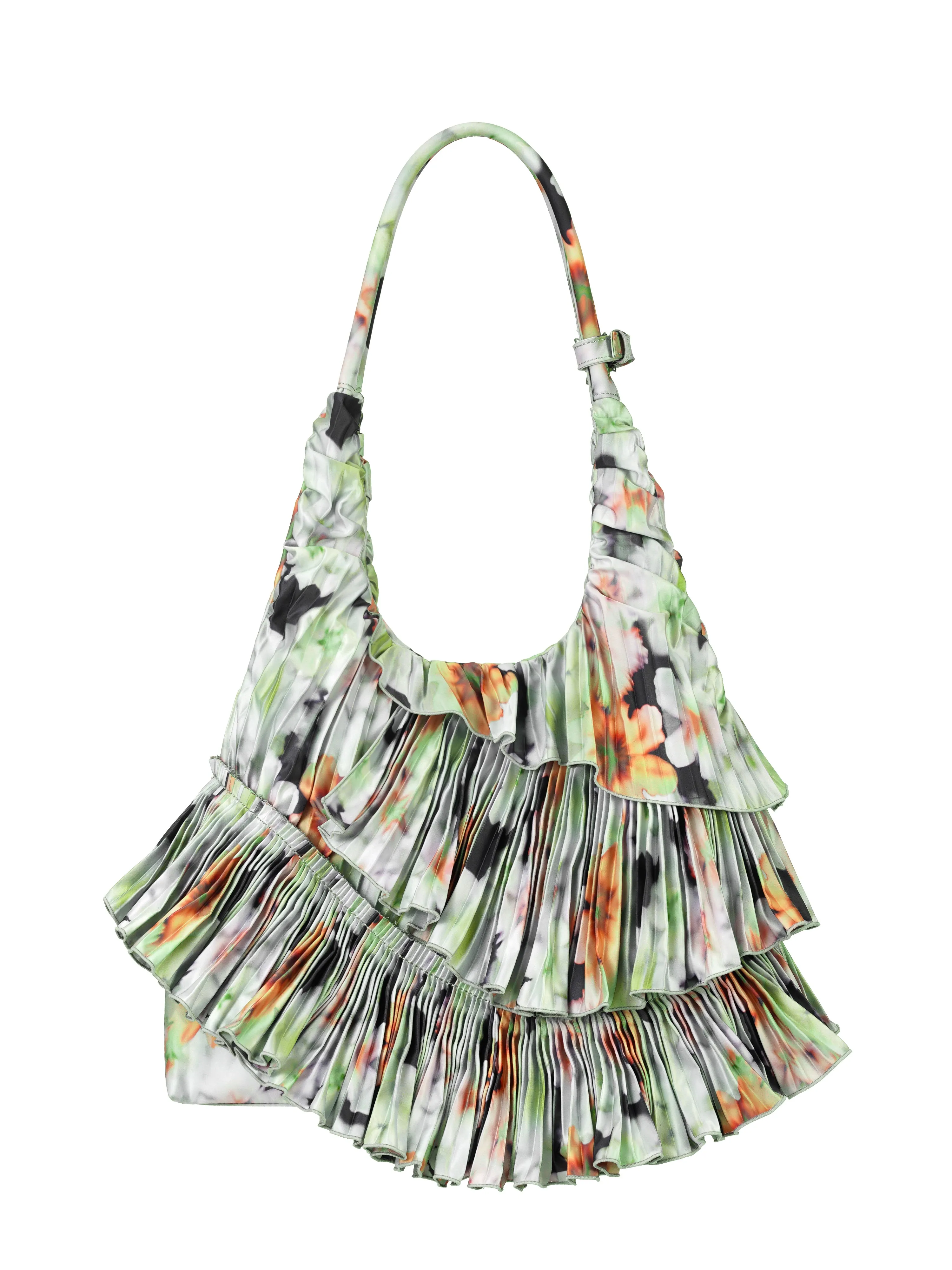 ORANGE BLUR FLORAL CLOUD RINGO BAG sold by Collina Strada product image thumbnail 4