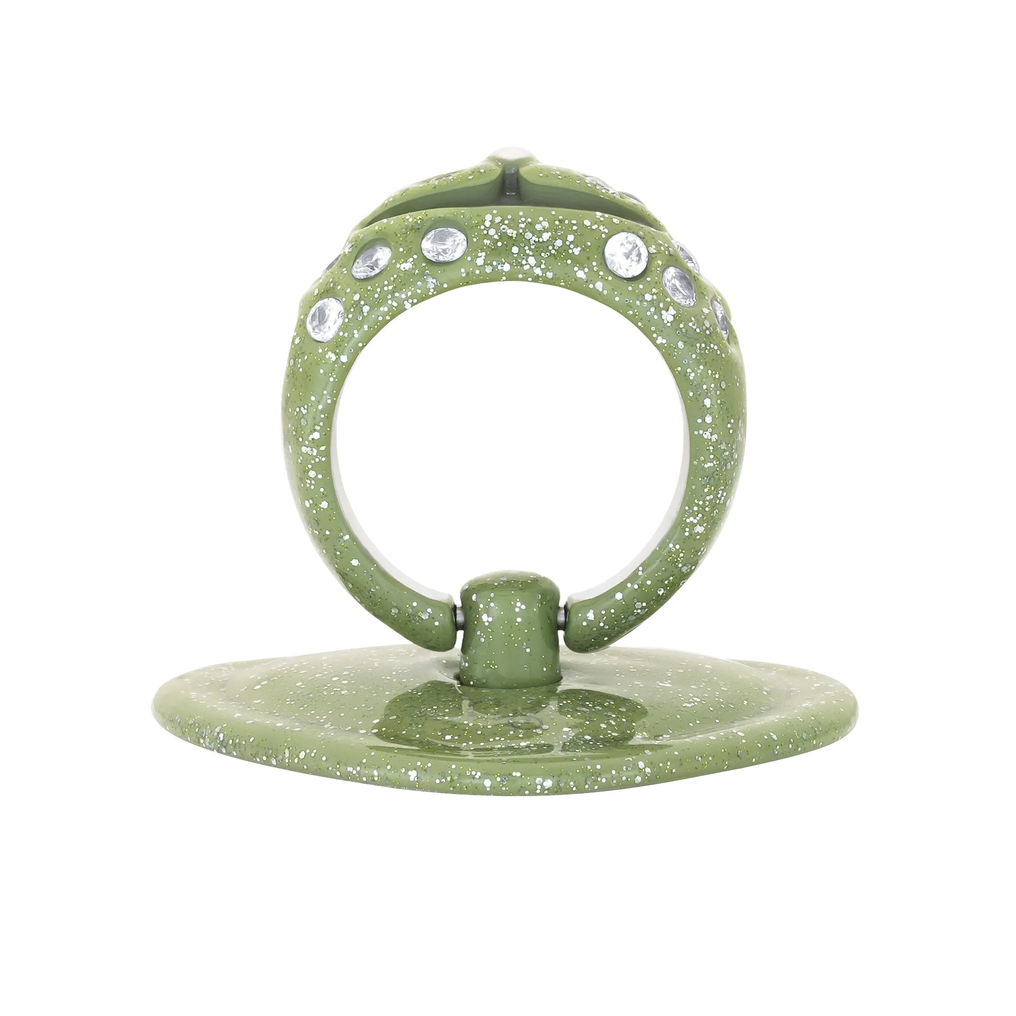 GLITTER GREEN PRINCESS BEAR GRIP RING sold by Collina Strada product image thumbnail 5