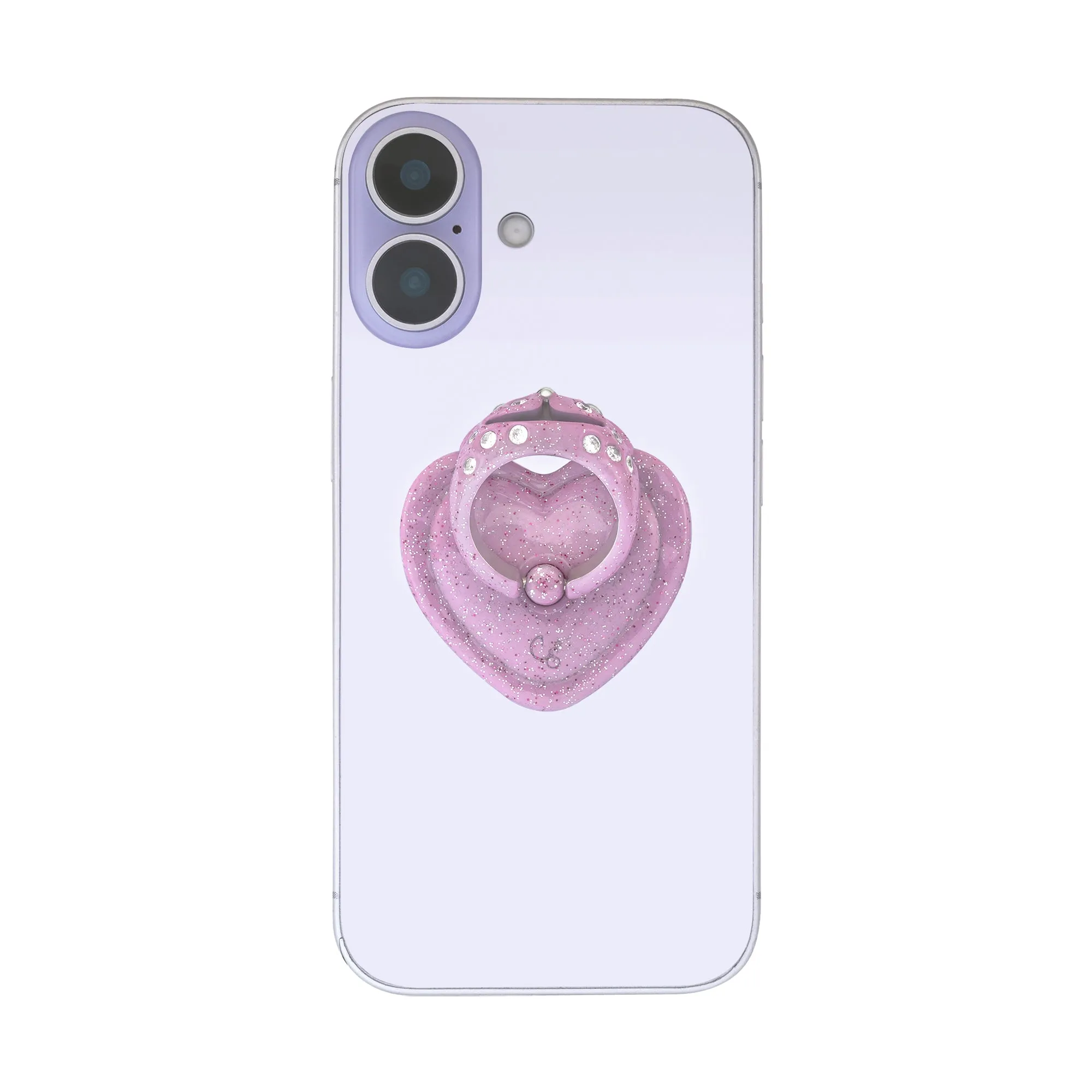 GLITTER PINK PRINCESS BEAR GRIP RING sold by Collina Strada product image thumbnail 3
