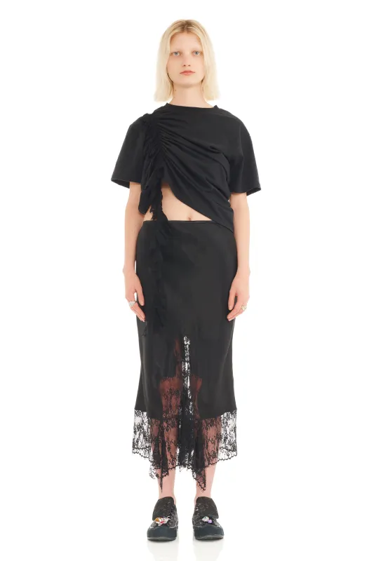 BLACK HISS SKIRT made by Collina Strada