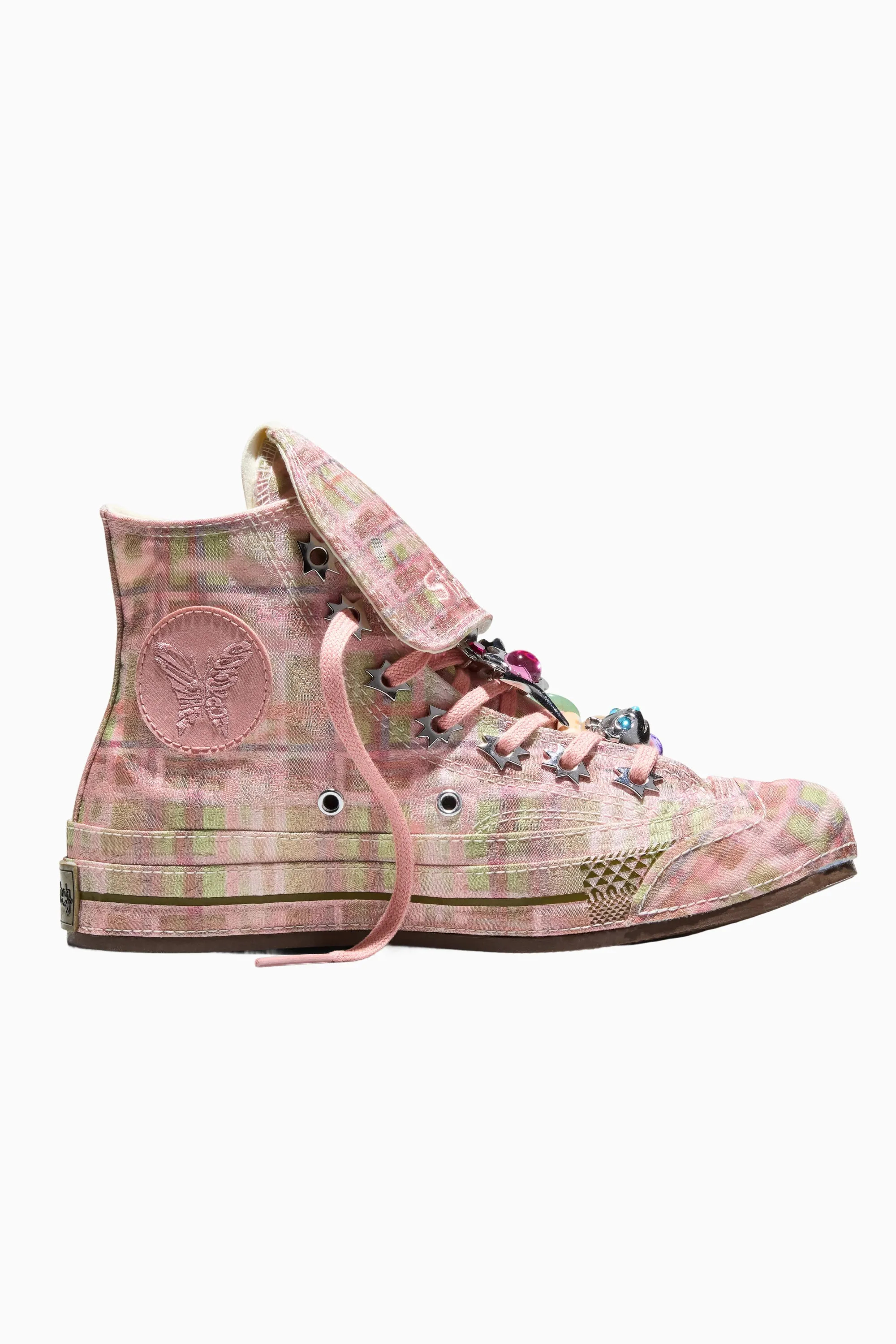 COLLINA STRADA x CONVERSE CHUCK 70 HI IN MELLOW ROSE/FIR/SPINACH sold by Collina Strada
