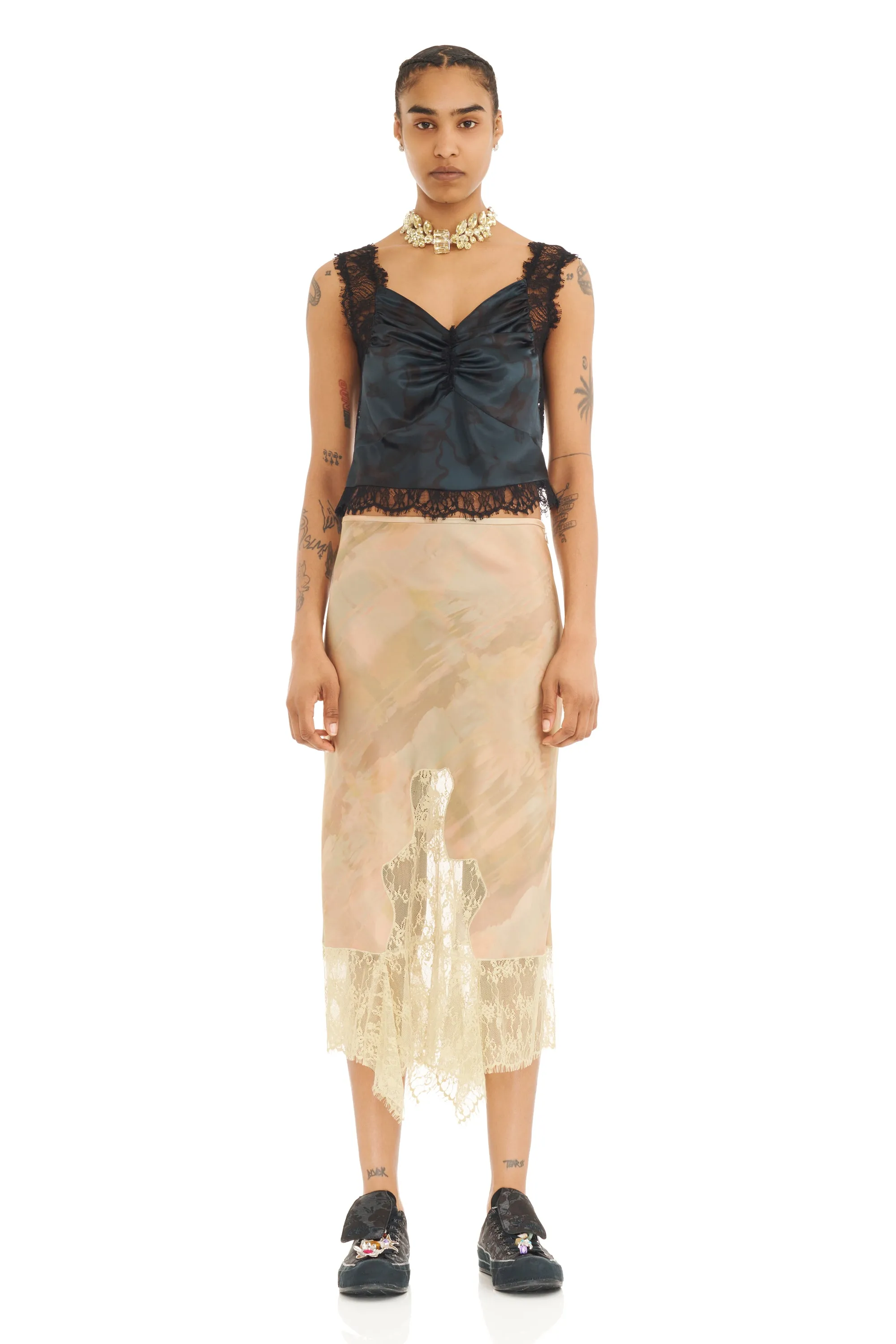 OLIVE GUA SHA HISS SKIRT sold by Collina Strada