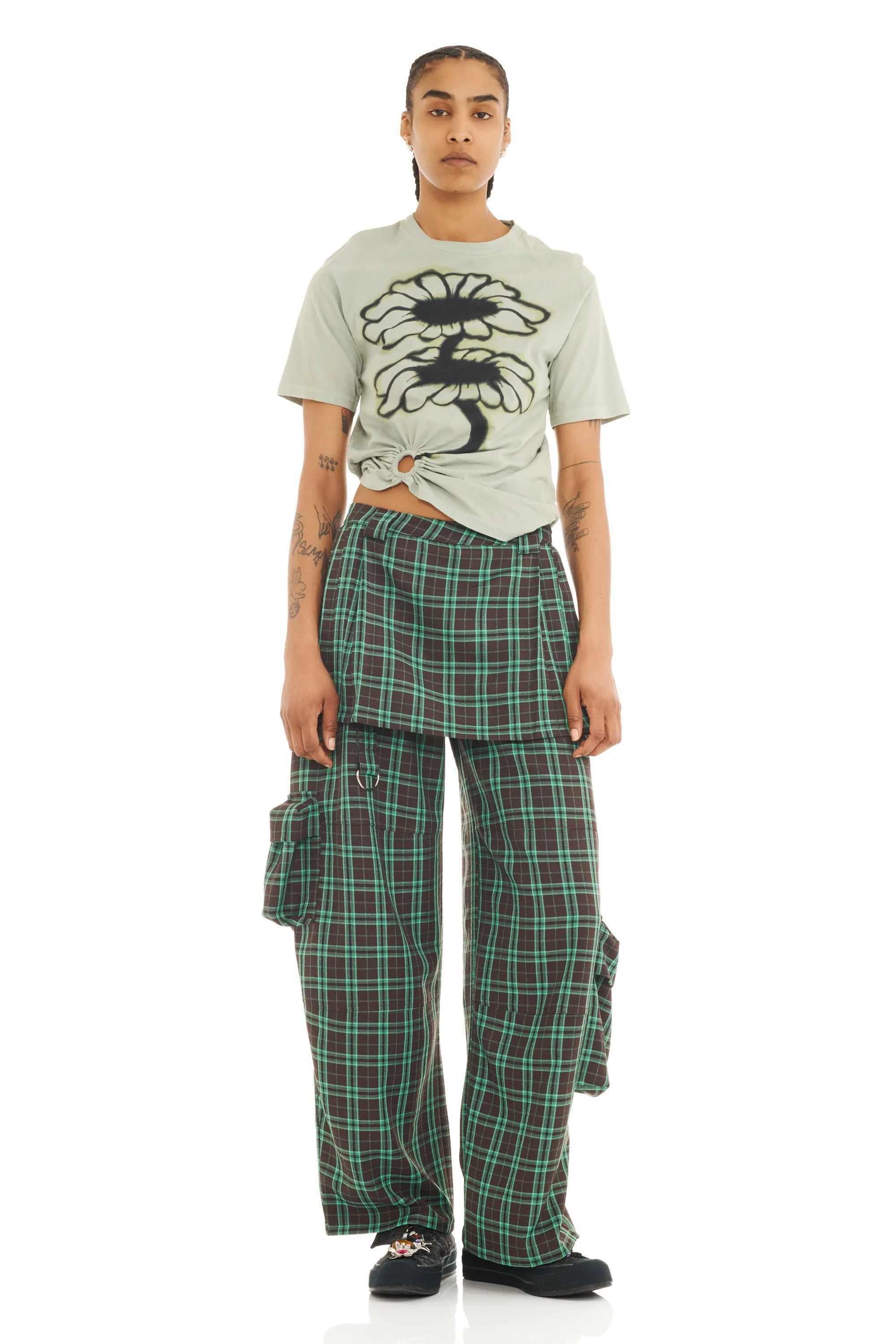 OLIVE TWIN FLOWERS RING TEE sold by Collina Strada product image thumbnail 5