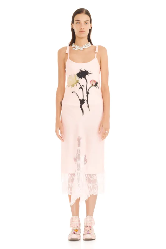BLUSH FLOWER GOTH CYPRESS DRESS made by Collina Strada