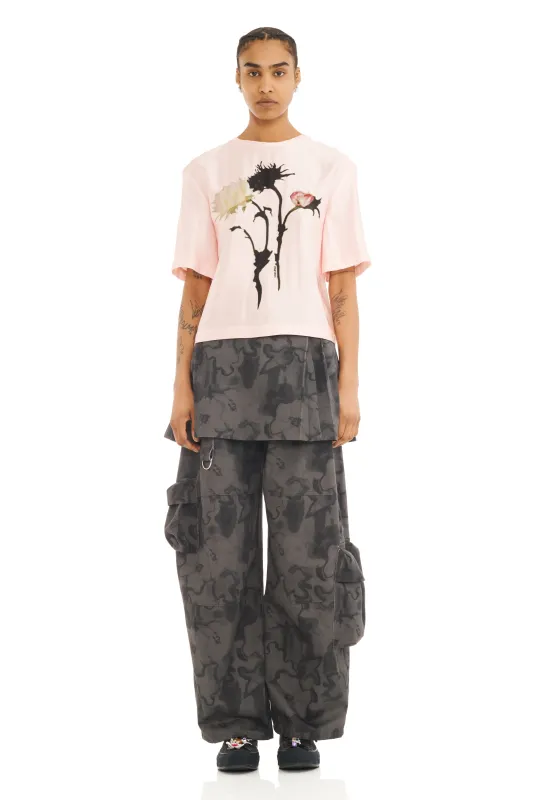 BLUSH FLOWER GOTH KRYSTLE TEE made by Collina Strada