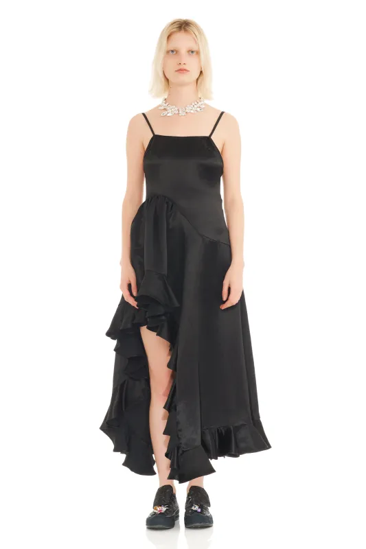 BLACK FLORIST DRESS made by Collina Strada