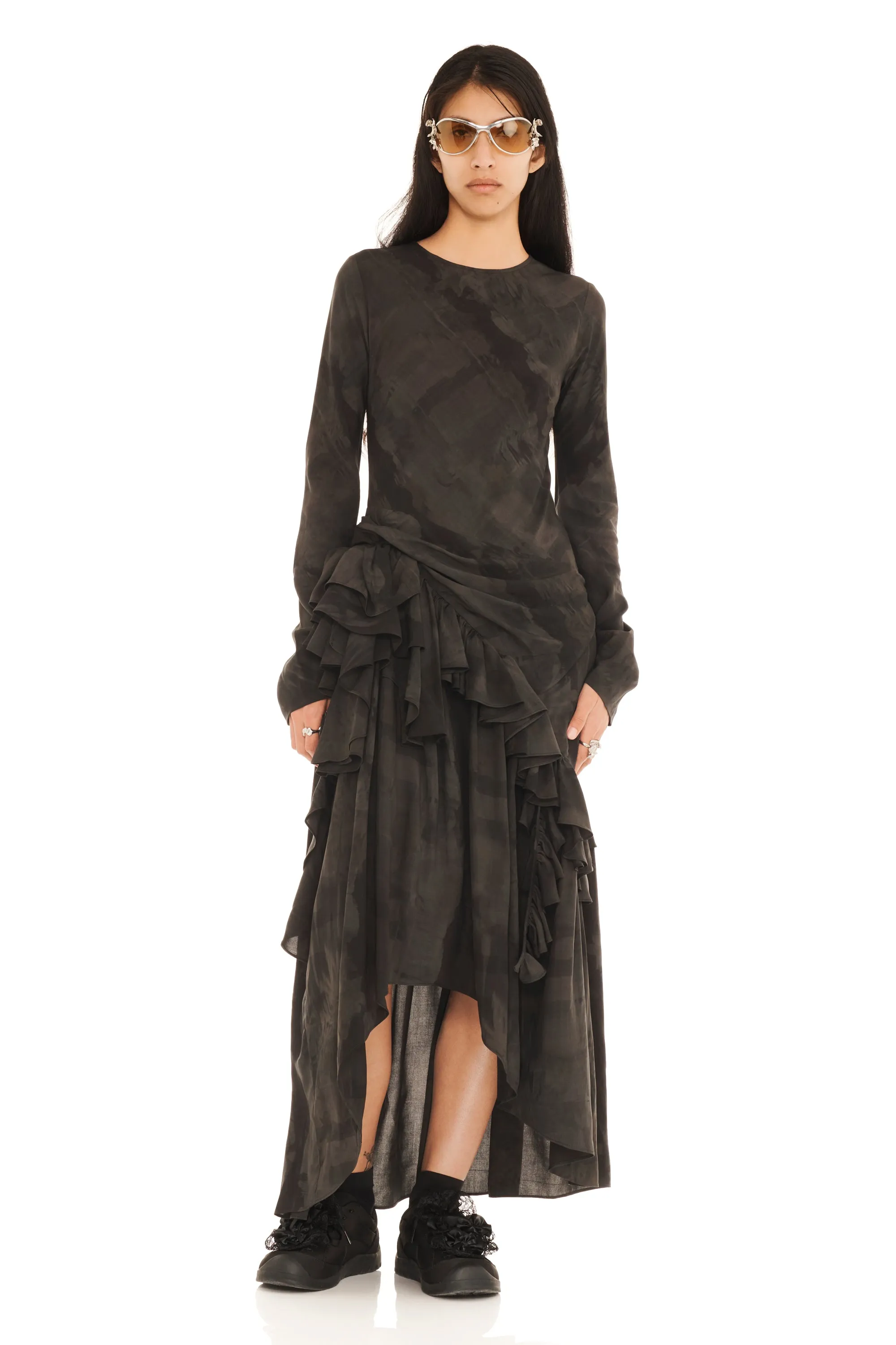 BLACK GUA SHA ATHENA DRESS sold by Collina Strada product image thumbnail 5