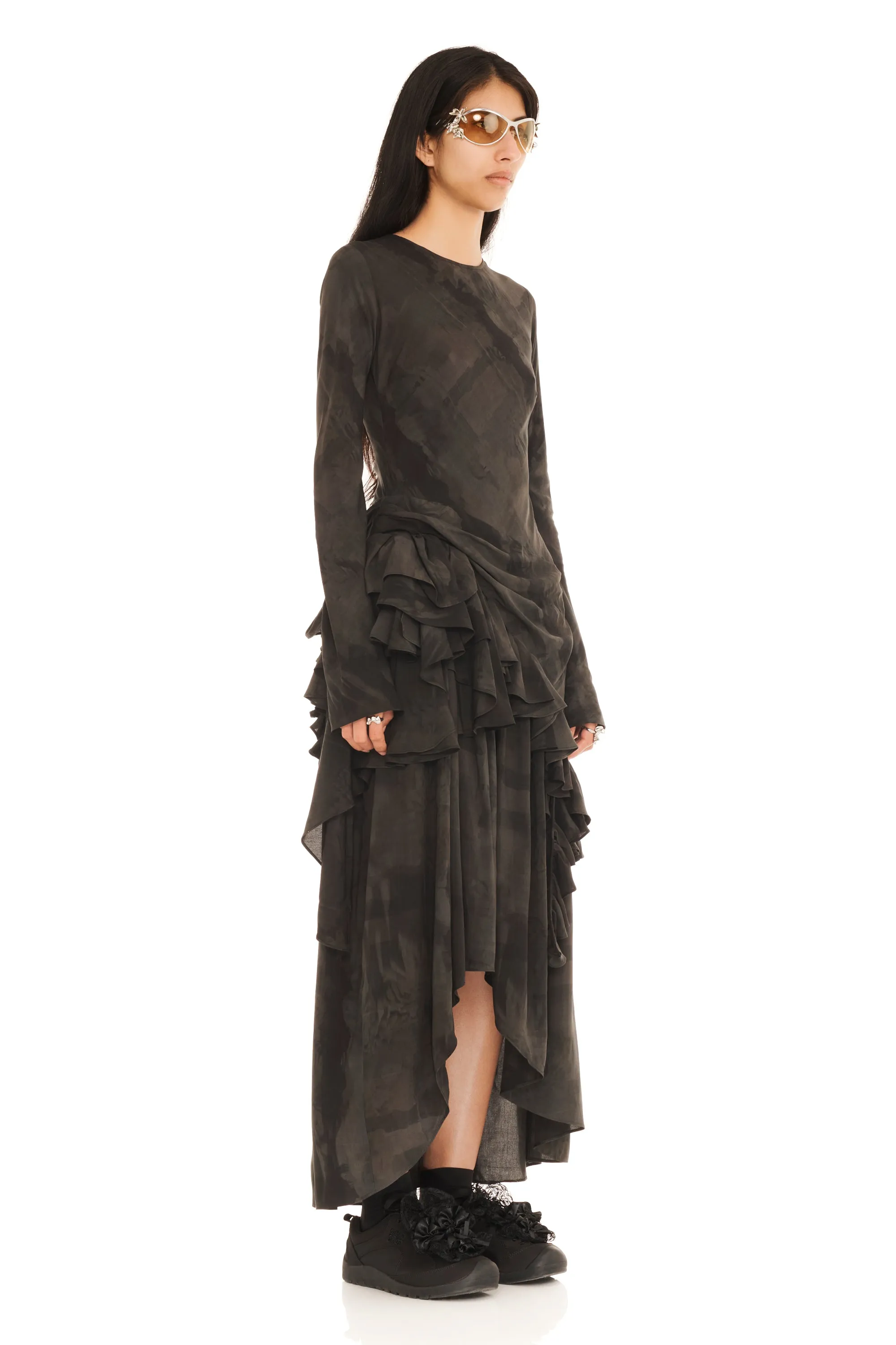 BLACK GUA SHA ATHENA DRESS sold by Collina Strada product image thumbnail 2