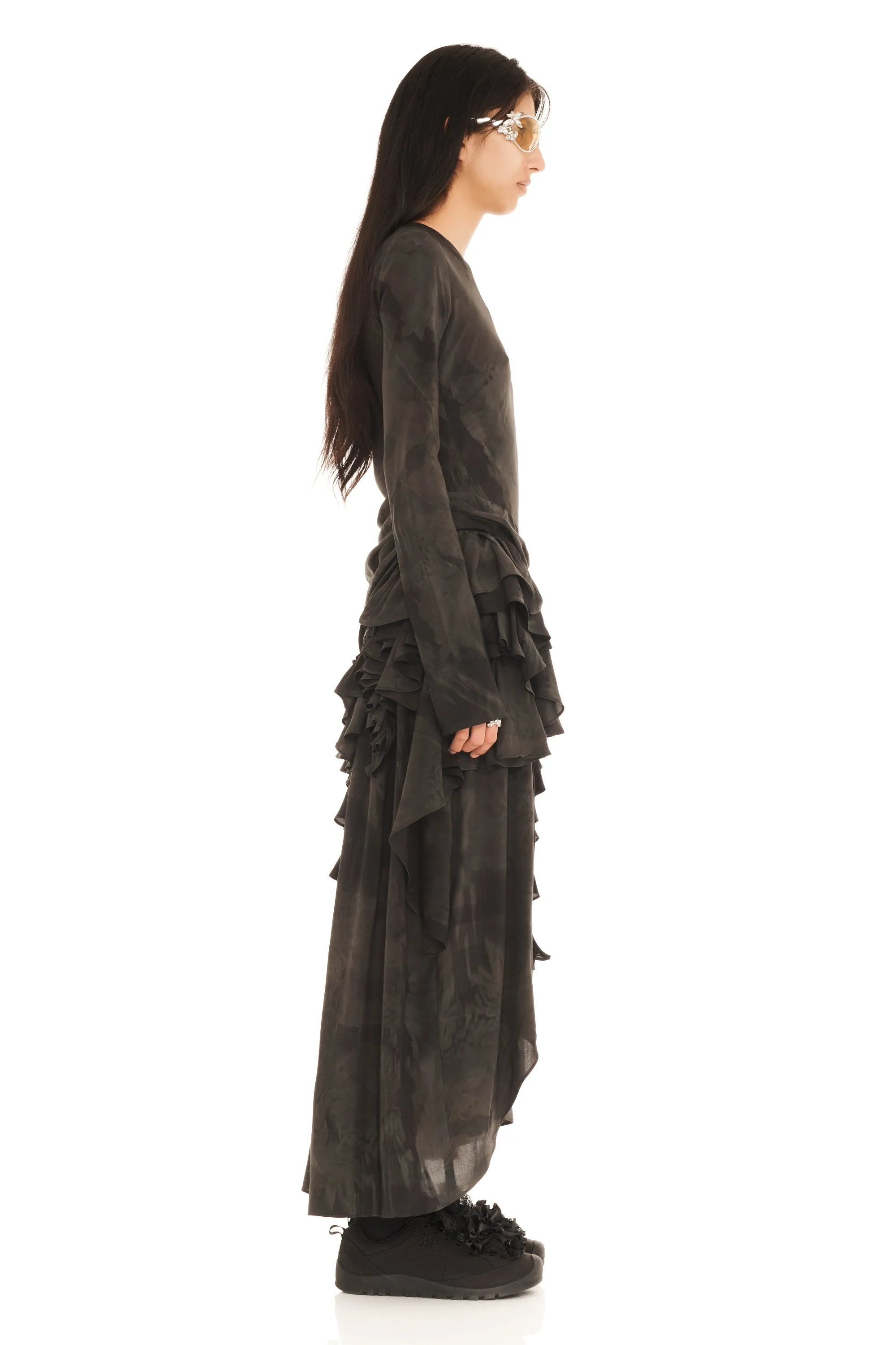 BLACK GUA SHA ATHENA DRESS sold by Collina Strada product image thumbnail 3