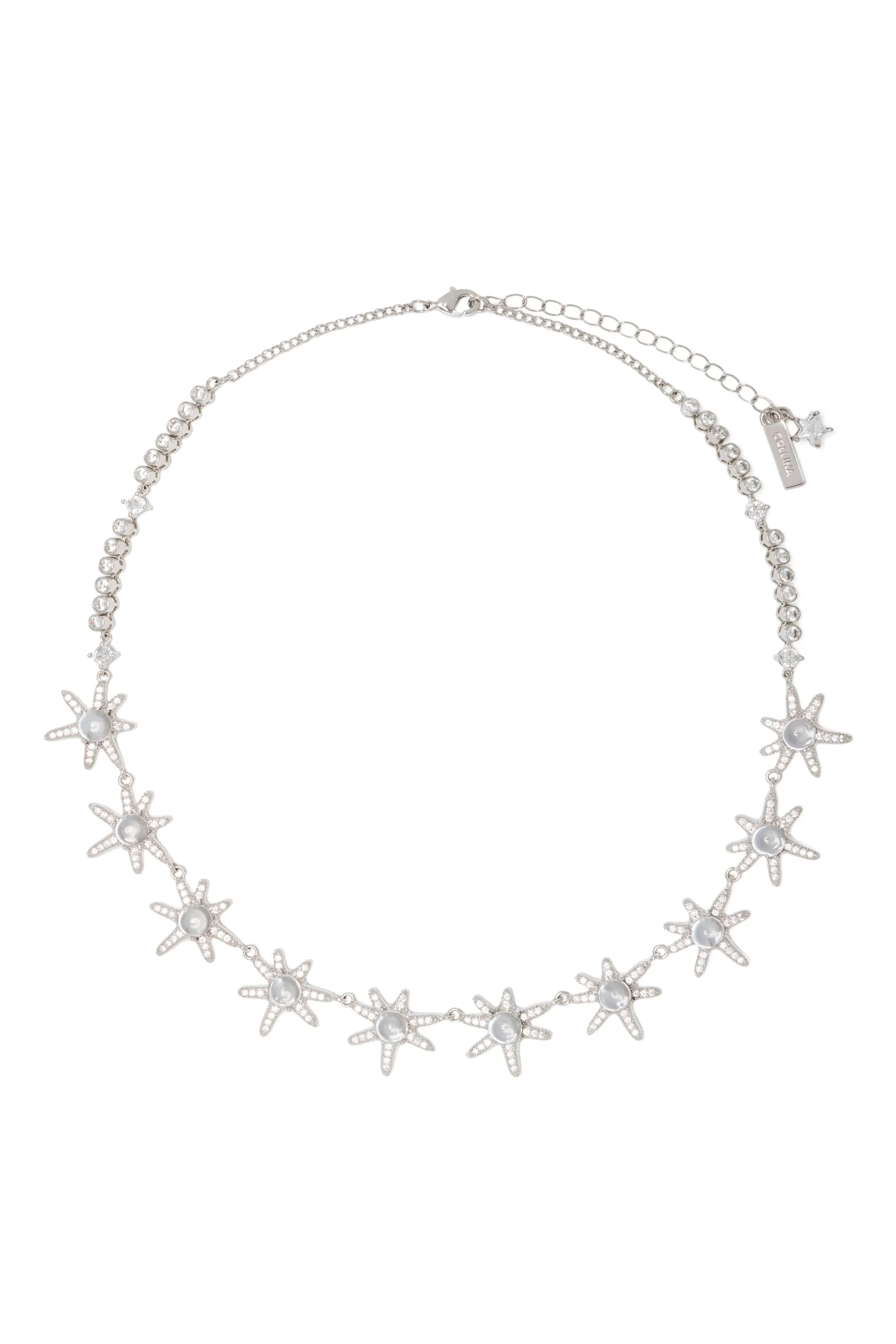 SILVER CLEAR ASTER NECKLACE sold by Collina Strada