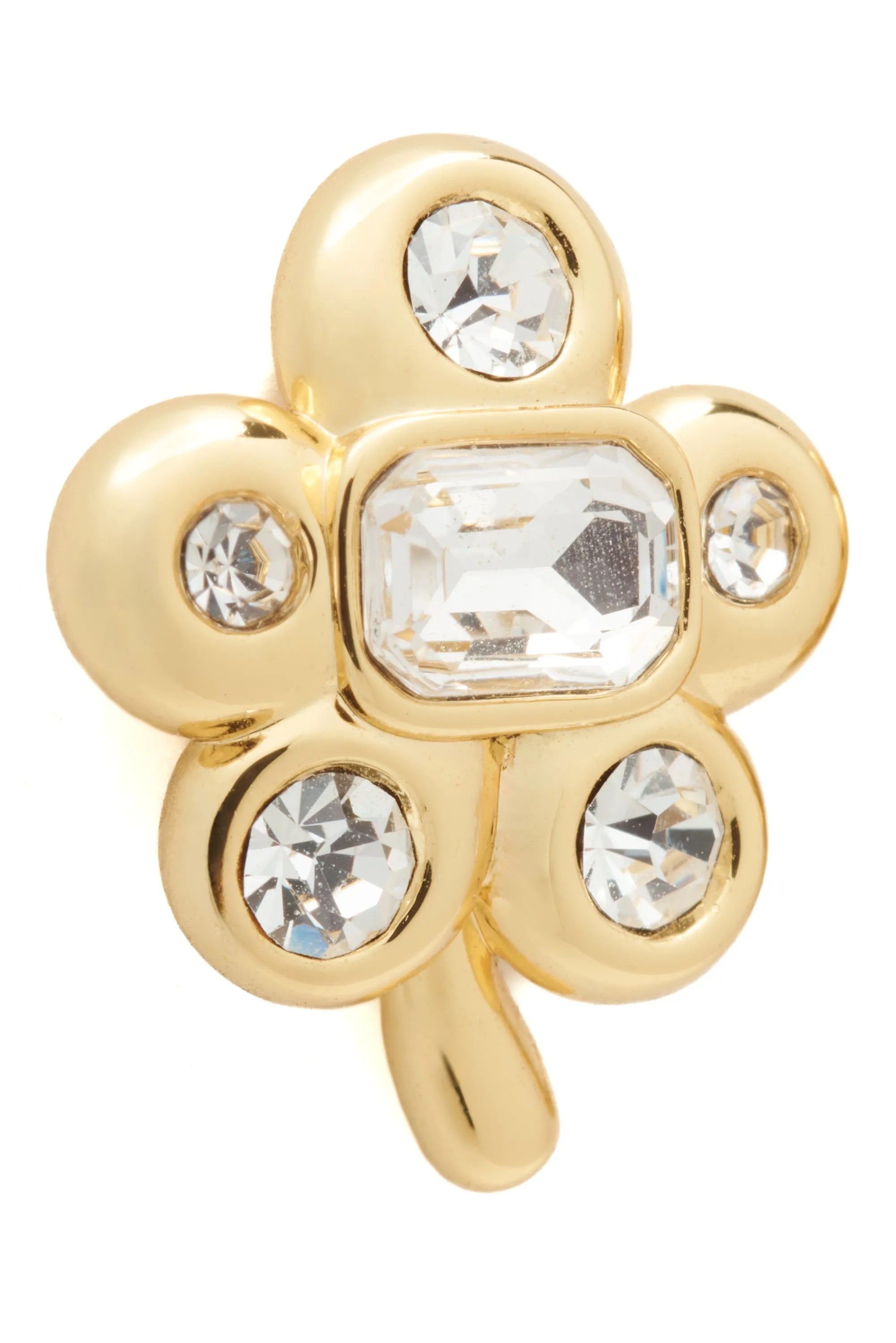GOLD CLEAR DAIZE EARRINGS sold by Collina Strada product image thumbnail 2