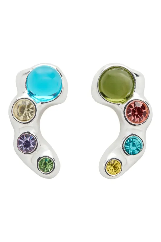 SILVER MULTI ESME EARRINGS made by Collina Strada