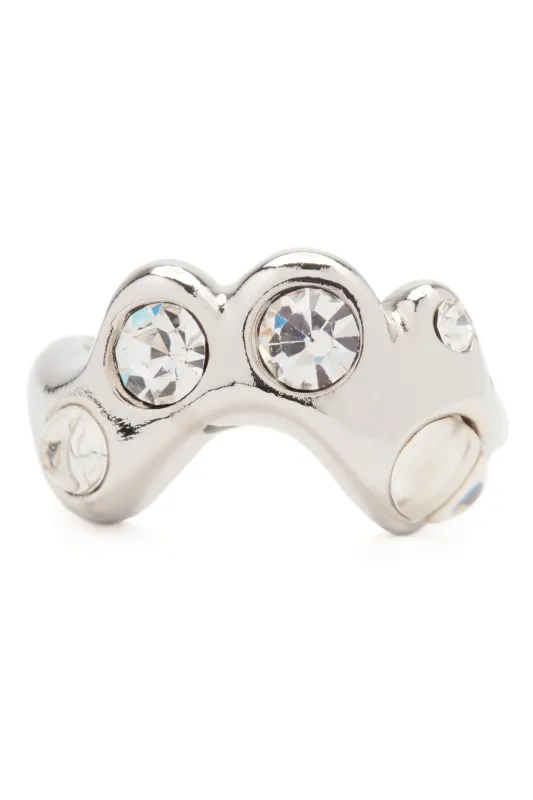 SILVER CLEAR ESME RING made by Collina Strada