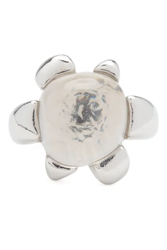 SILVER CLEAR DAIZE RING made by Collina Strada