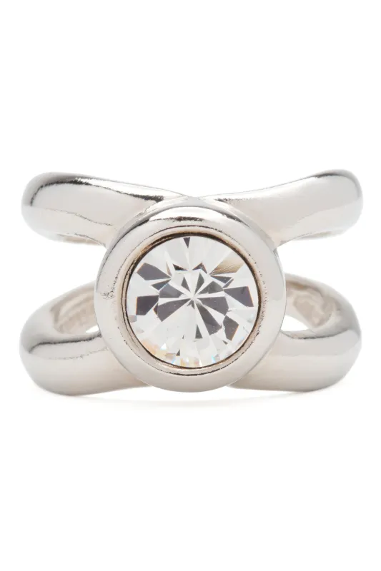 SILVER CLEAR CULLEN RING made by Collina Strada