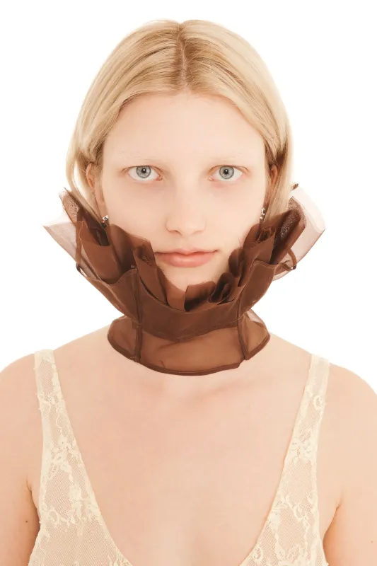 CHOCOLATE LESTAT COLLAR made by Collina Strada