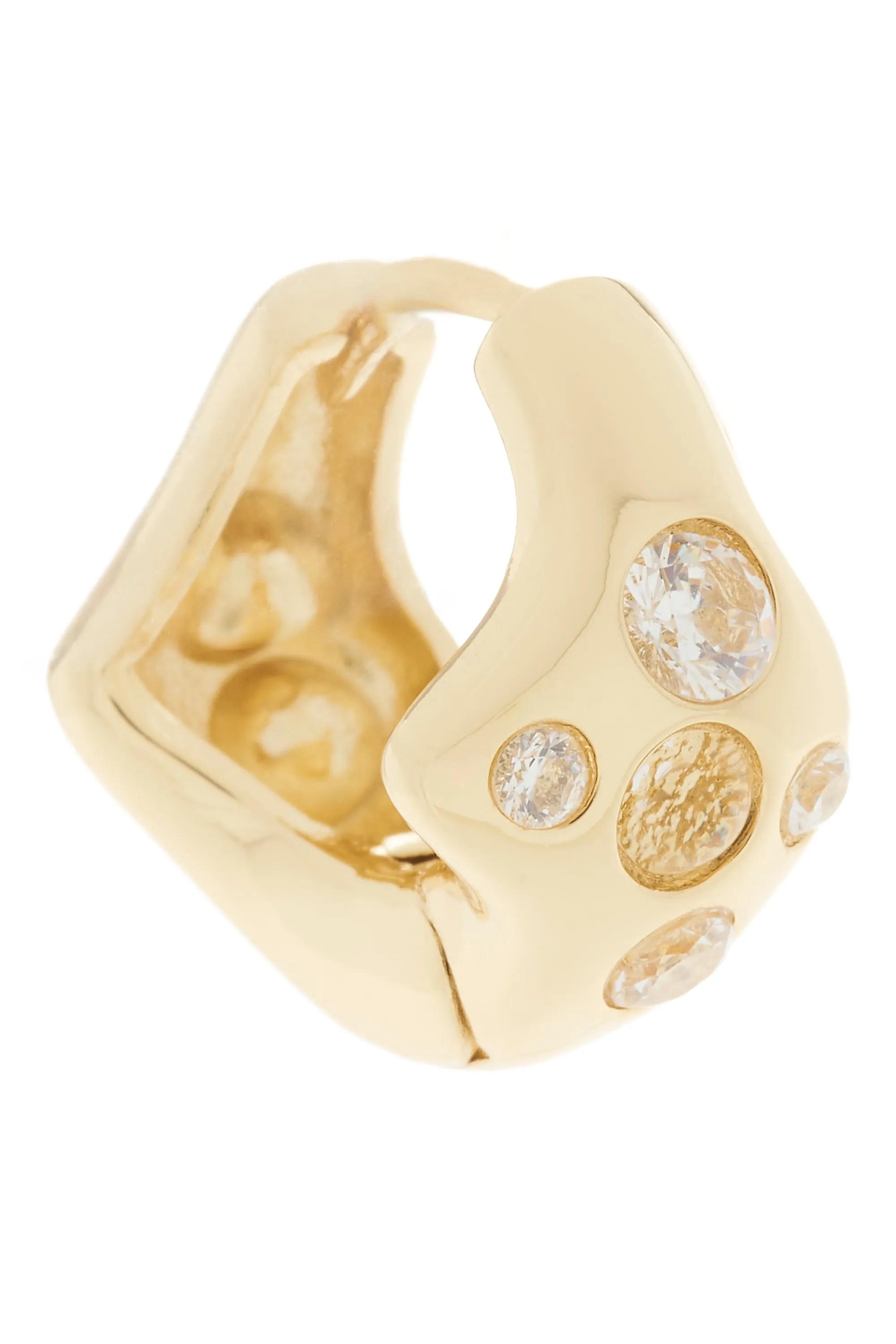 GOLD CLEAR BAT EARRINGS sold by Collina Strada product image thumbnail 2