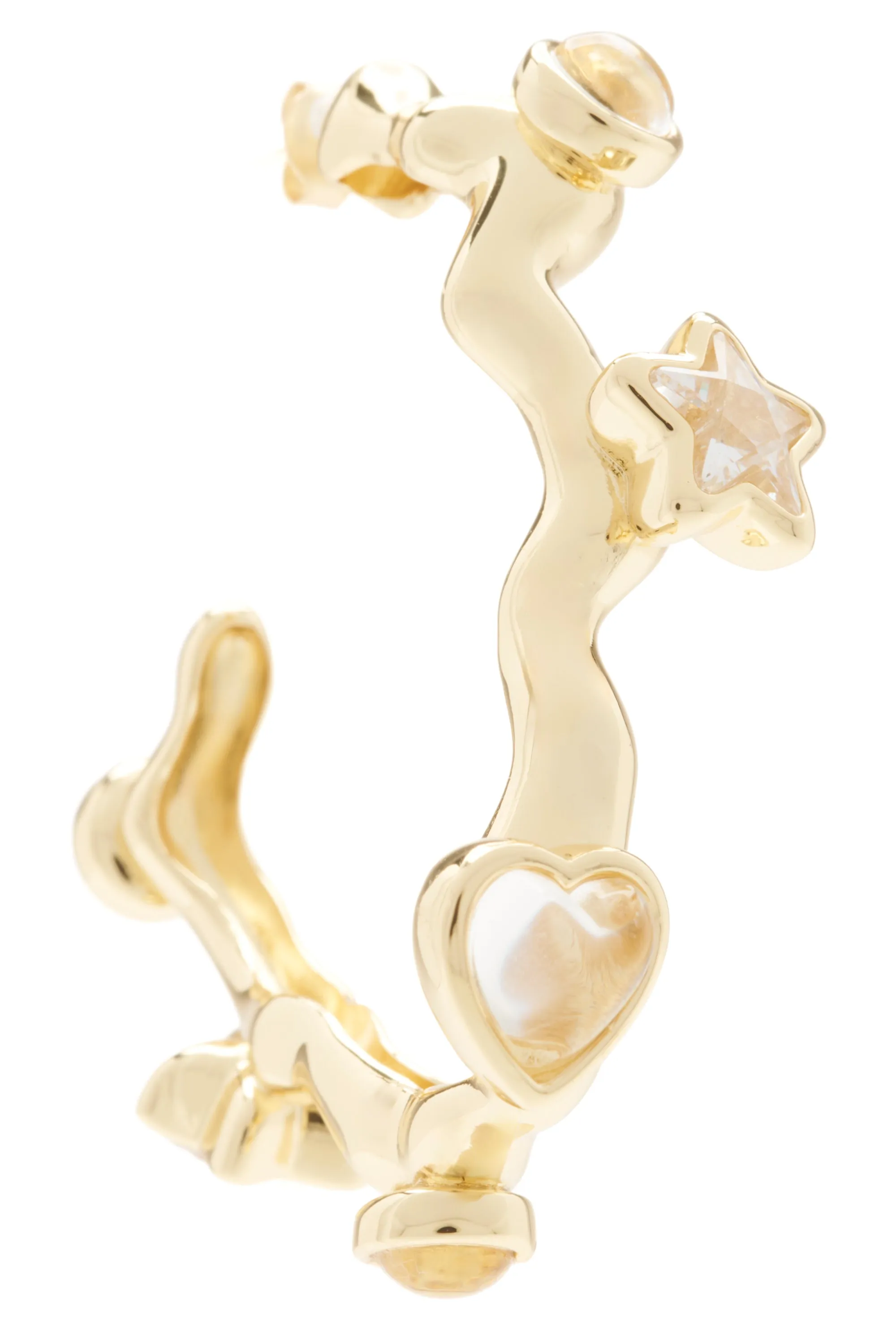 GOLD CLEAR FLORENCE EARRINGS sold by Collina Strada product image thumbnail 2