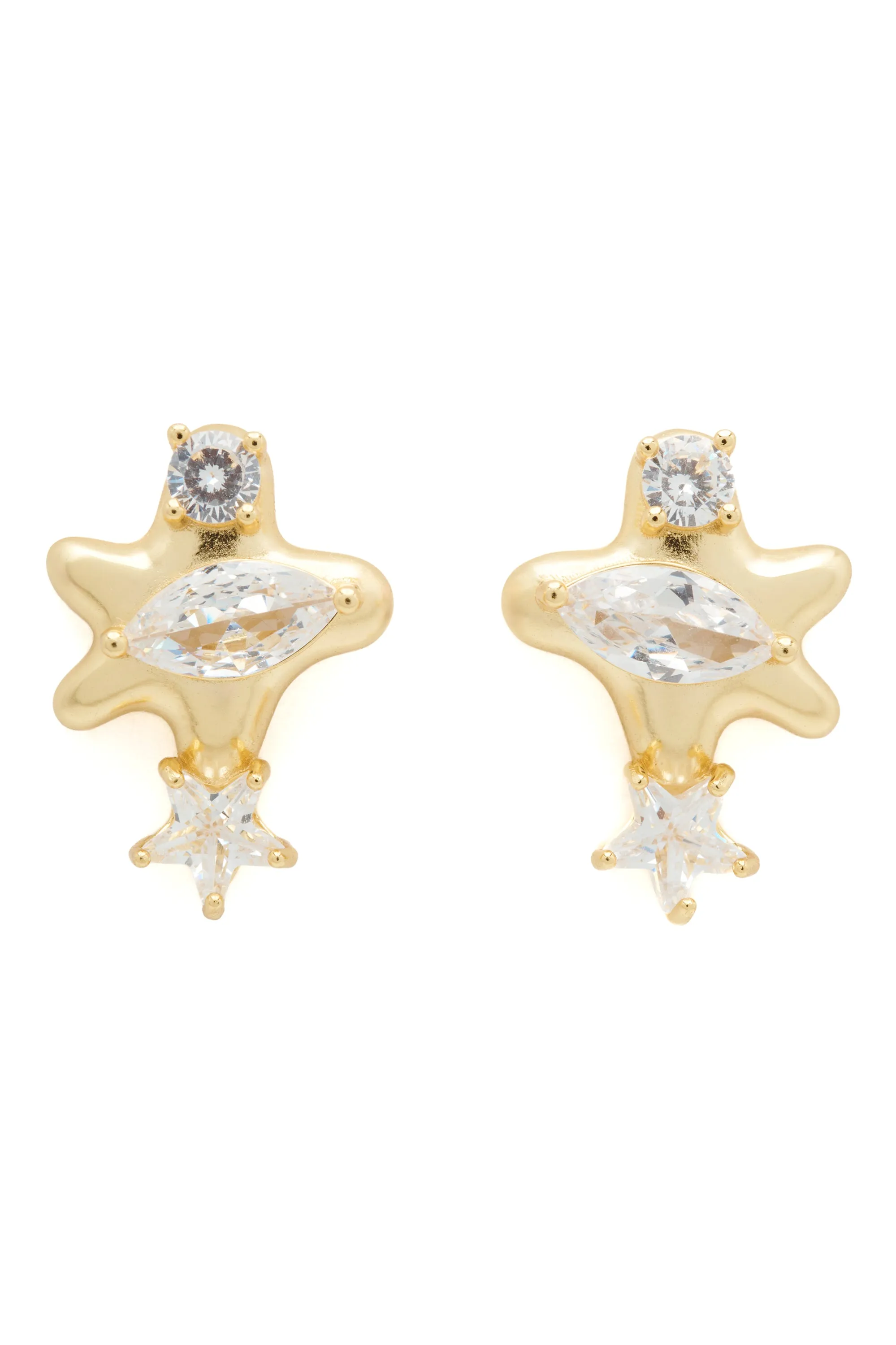 GOLD CLEAR CONSTELLATION STUDS sold by Collina Strada