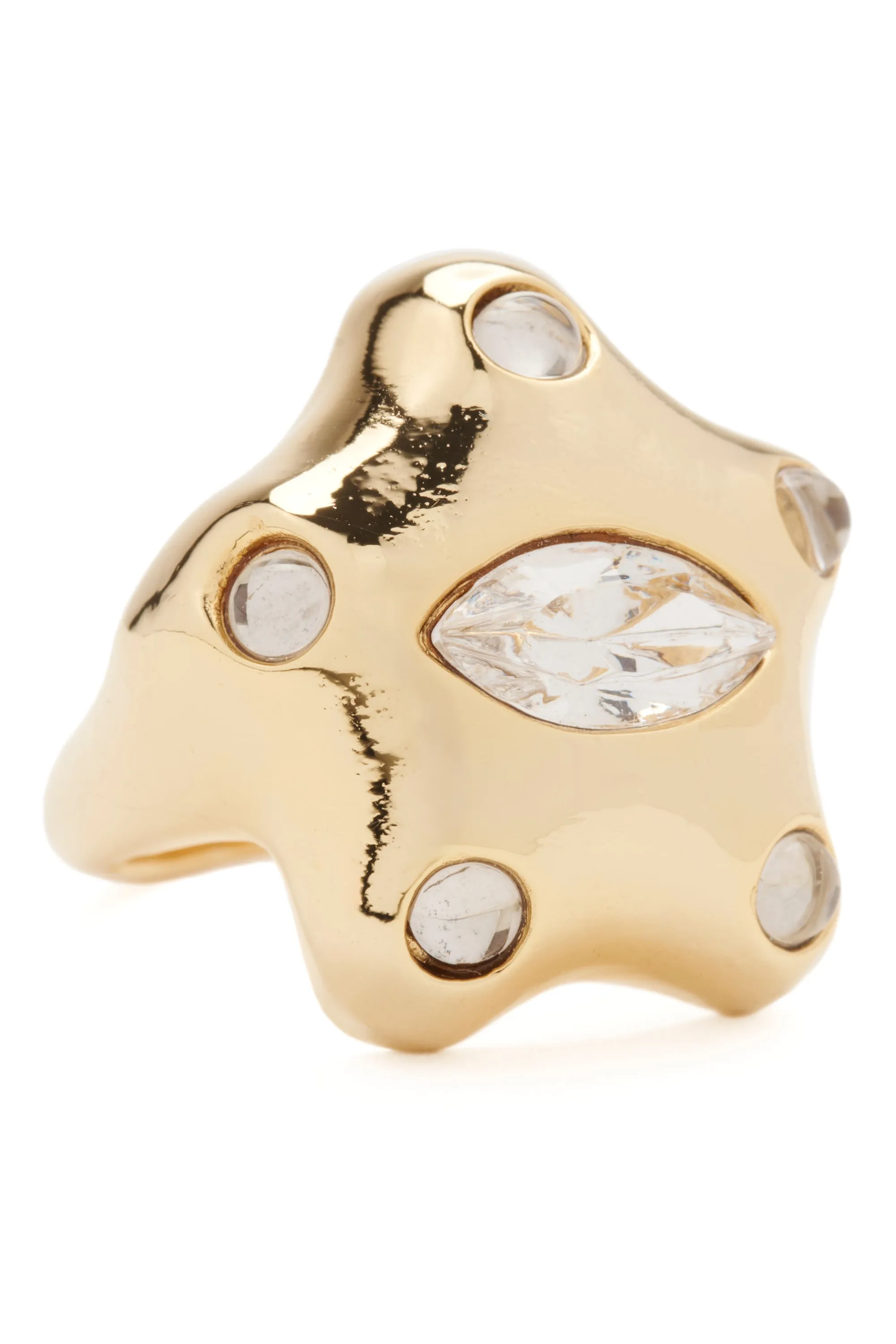 GOLD CLEAR DEMI STARLETTE RING sold by Collina Strada product image thumbnail 2
