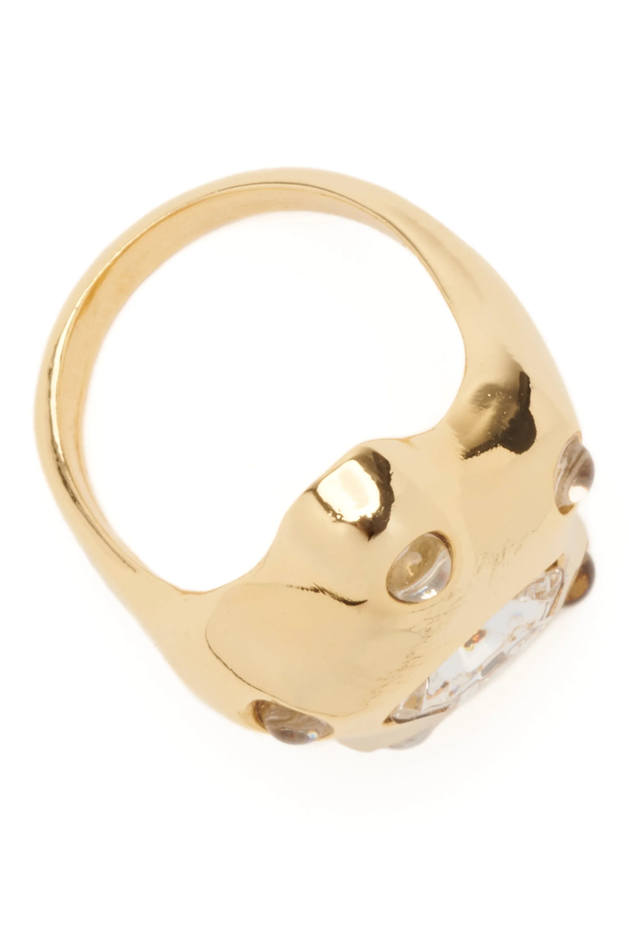 GOLD CLEAR DEMI STARLETTE RING sold by Collina Strada product image thumbnail 3
