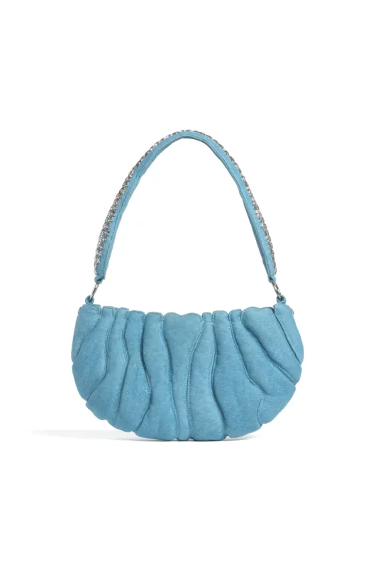 BLUE DENIM CATERPILLAR BAG made by Collina Strada