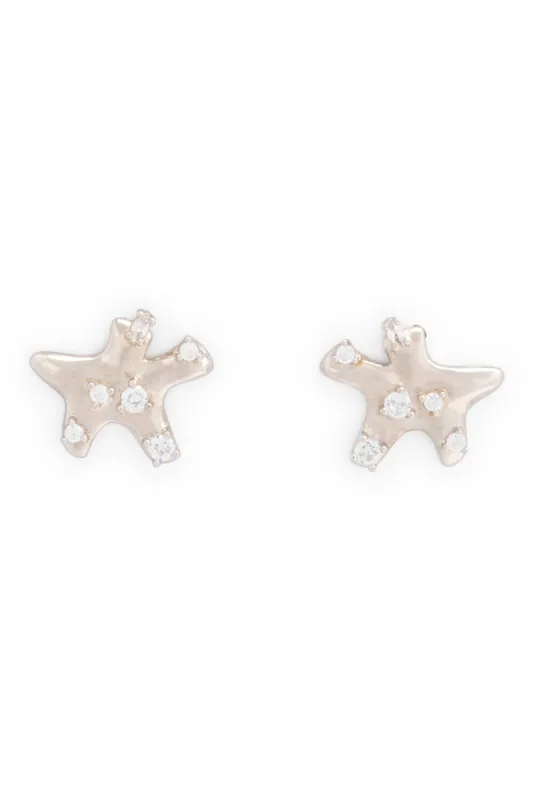 CRYSTAL CLEAR ESTRELLA STUDS sold by Collina Strada