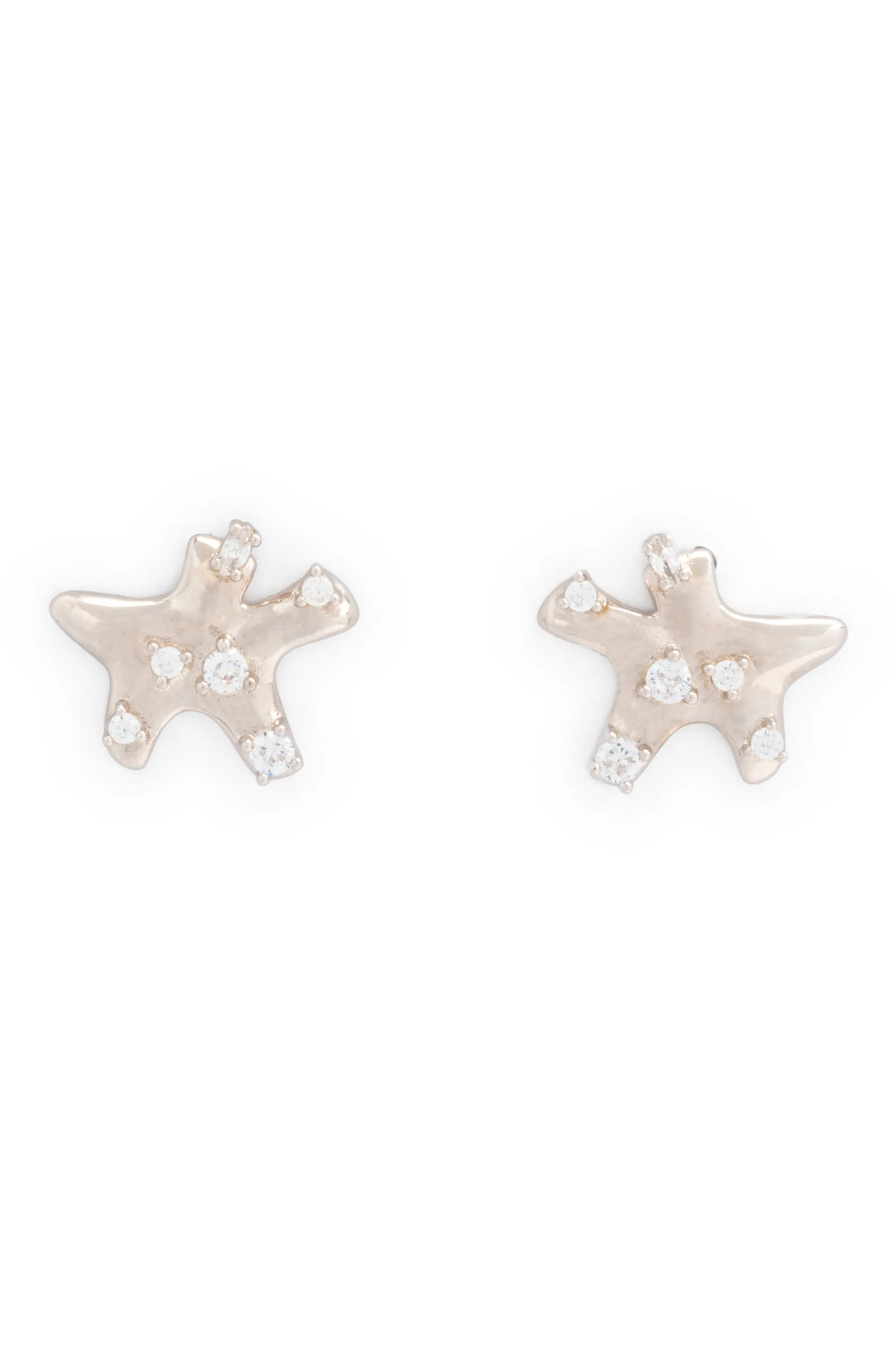 CRYSTAL CLEAR ESTRELLA STUDS sold by Collina Strada