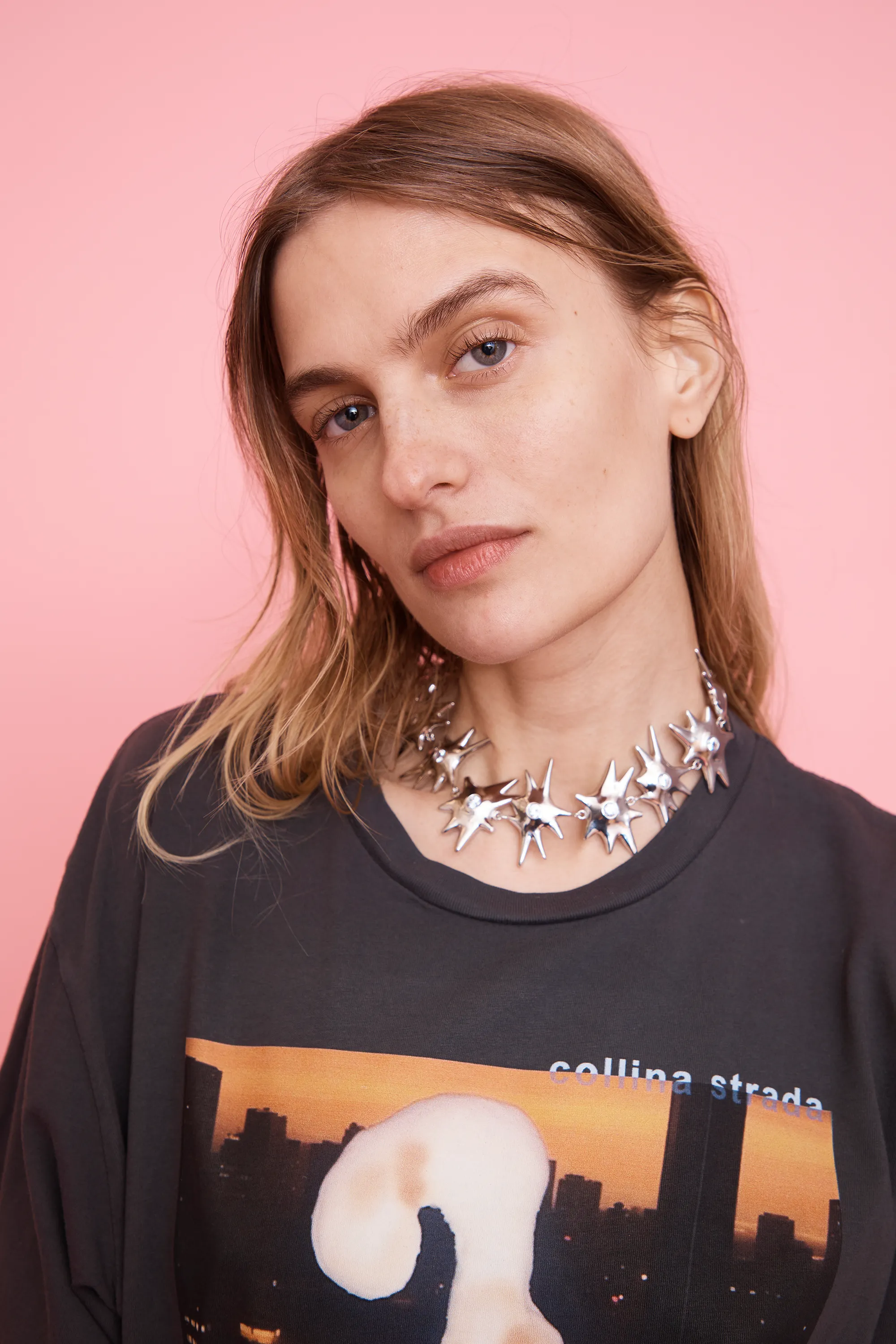 CRYSTAL CLEAR STARRY NECKLACE sold by Collina Strada product image thumbnail 2