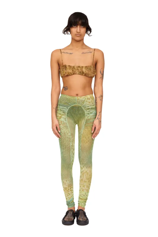 GREEN GECKO PURR LEGGING made by Collina Strada