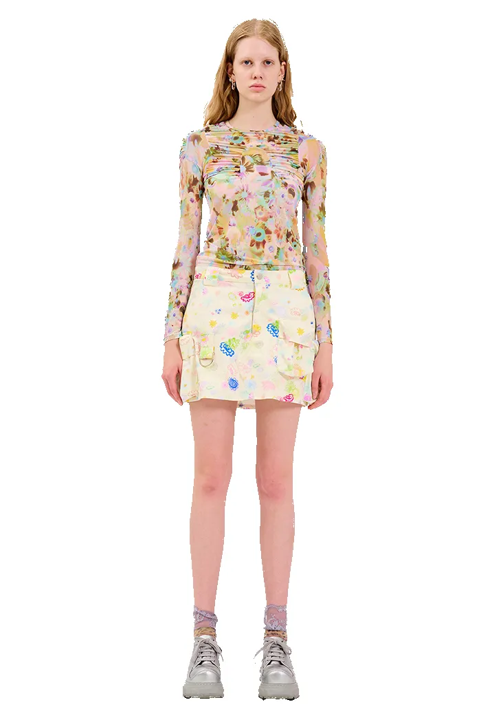 FLOWER PUZZLE ARC L/S TOP sold by Collina Strada