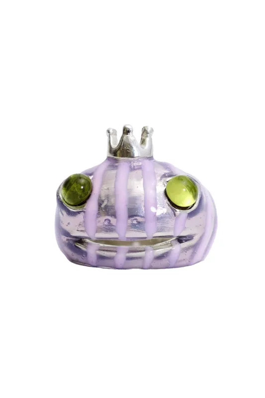 LILAC STRIPE FROG RING made by Collina Strada