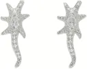 CRYSTAL CLEAR STAR TRAIL EARRINGS sold by Collina Strada