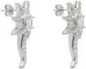 CRYSTAL CLEAR STAR TRAIL EARRINGS sold by Collina Strada