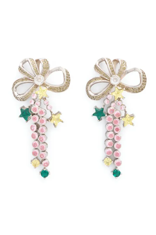 CANARY BOW JANGLE EARRINGS sold by Collina Strada