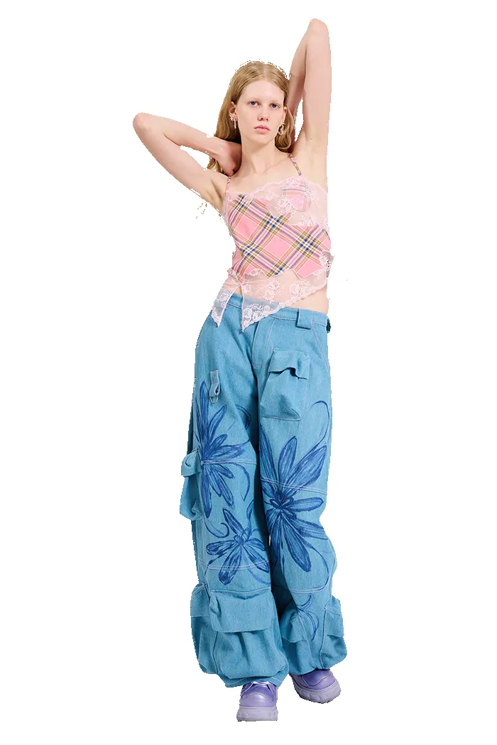 PINK PLAID HISS TOP sold by Collina Strada product image thumbnail 5