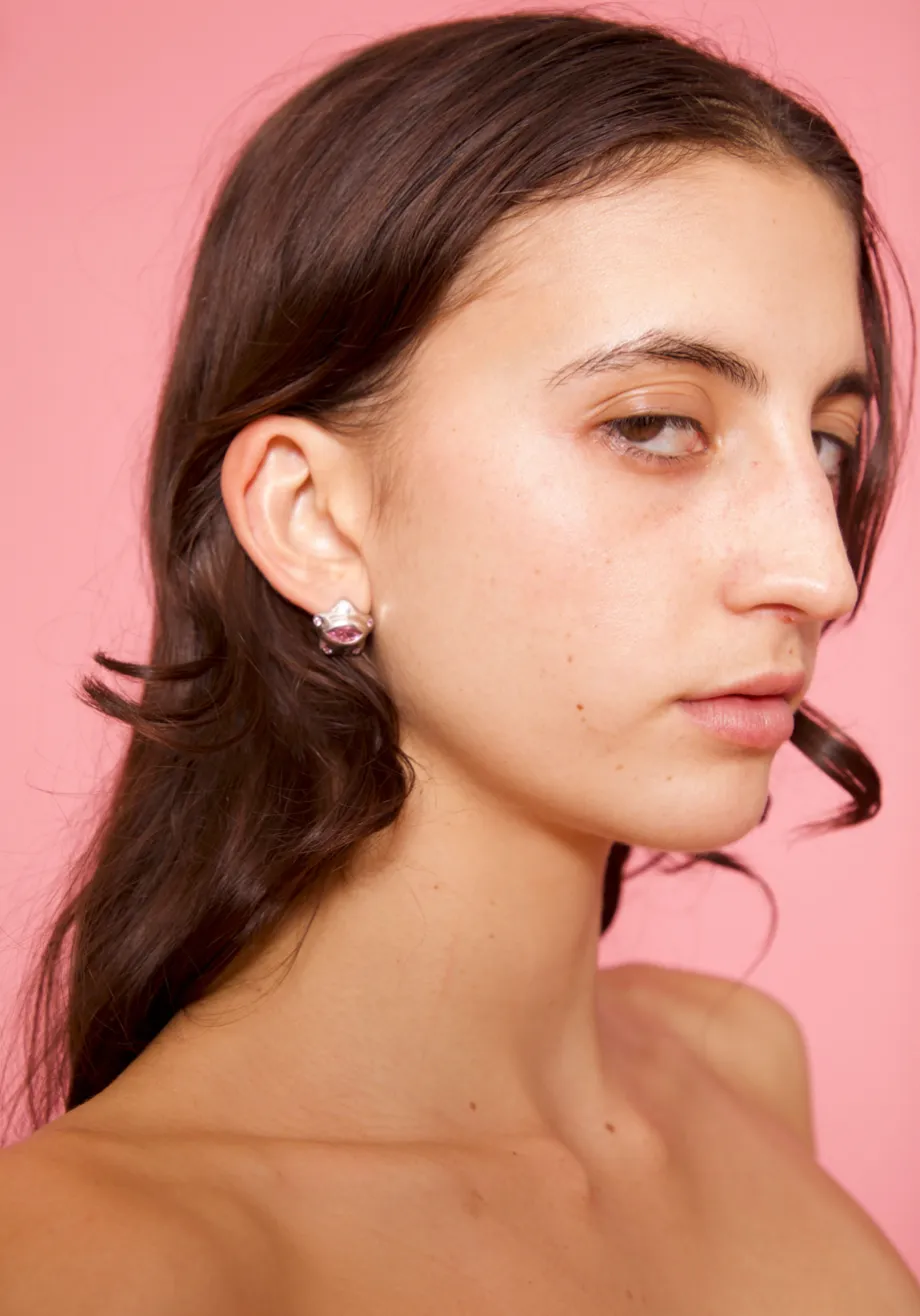 SOFT PINK STARLET EARRINGS sold by Collina Strada product image thumbnail 2