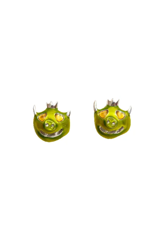 LIME MUNSTER EARRINGS made by Collina Strada