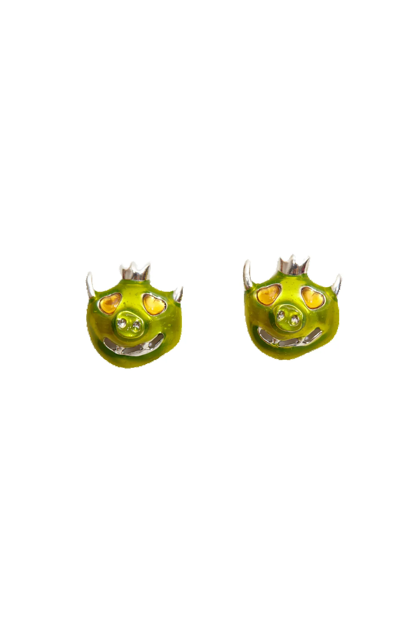 LIME MUNSTER EARRINGS sold by Collina Strada