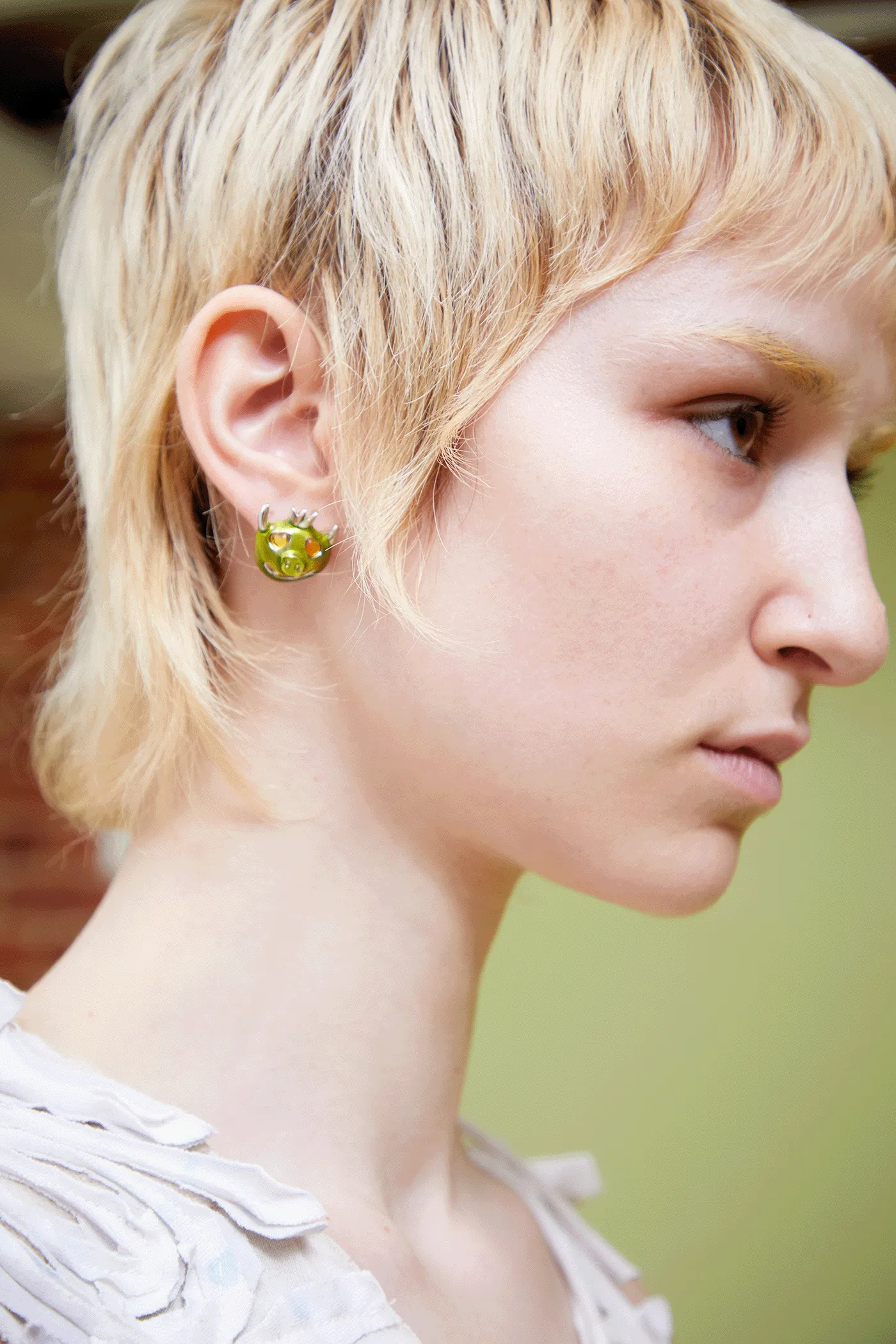 LIME MUNSTER EARRINGS sold by Collina Strada product image thumbnail 2
