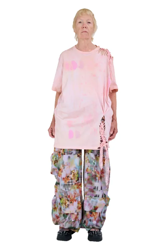 STARBURST MELON KATINA LACE TEE sold by Collina Strada