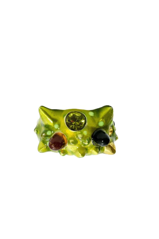 LIME MULTI ALIEN RING sold by Collina Strada