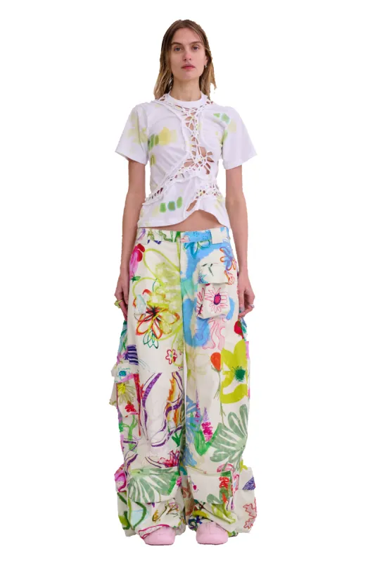 SUPER BLOOM GARDEN CARGO PANT sold by Collina Strada