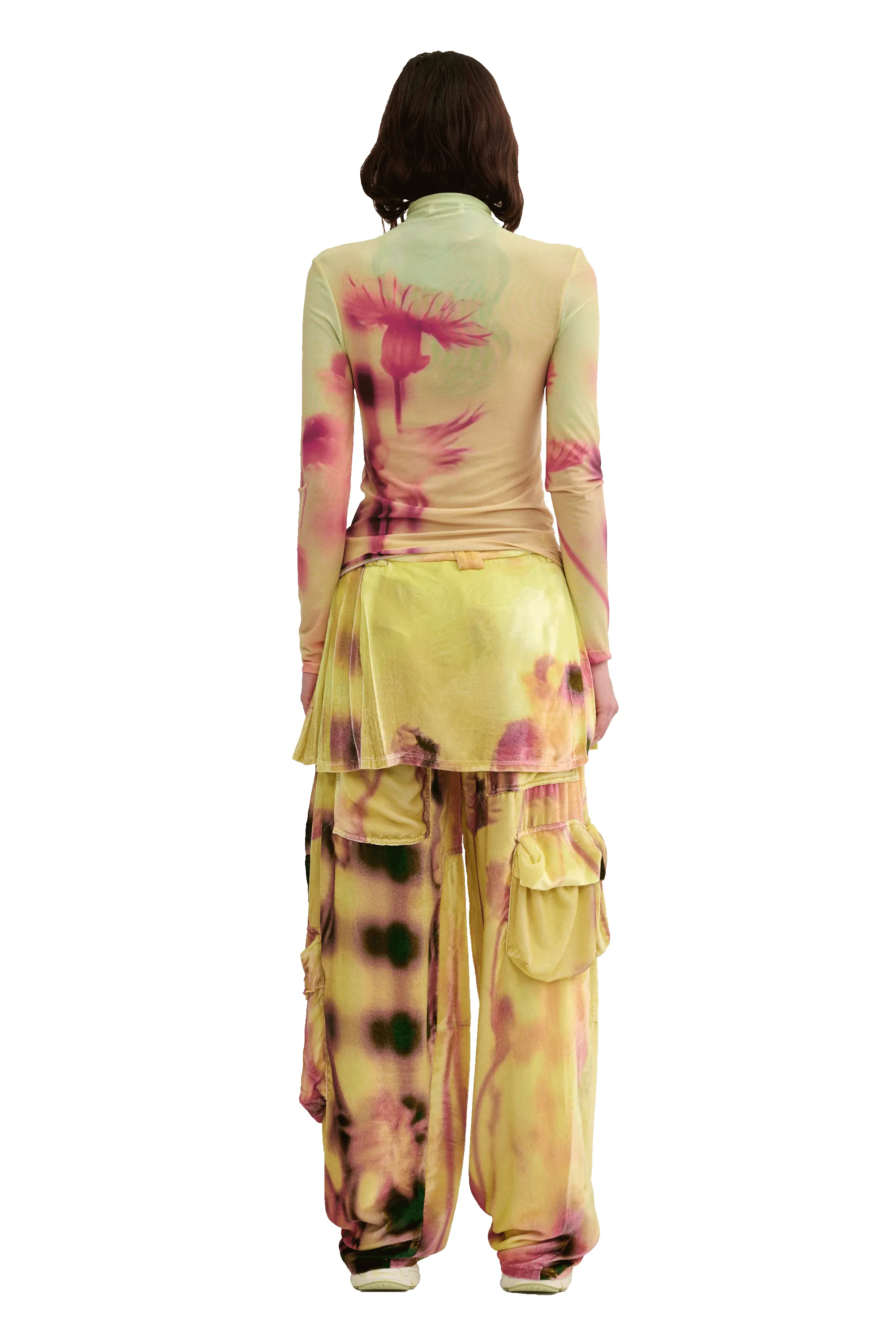 YELLOW MEADOW PLAID CARDIO NOVA TOP sold by Collina Strada product image thumbnail 5