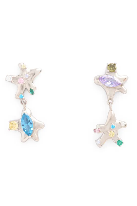 PARTY MIX STAR DANGLE EARRINGS sold by Collina Strada