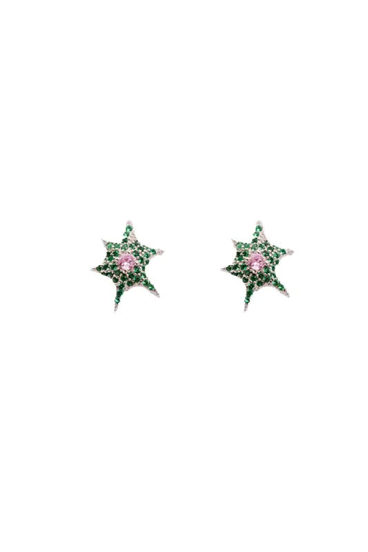 EMERALD STARBURST STUDS sold by Collina Strada